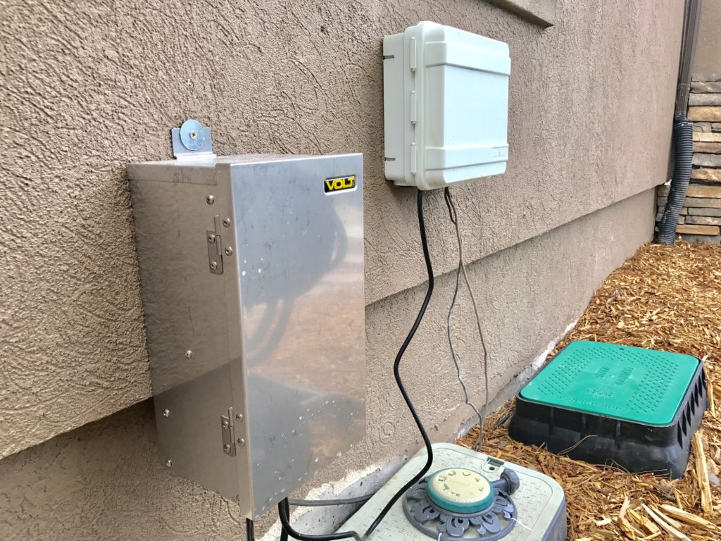Landscaping lighting transformer and sprinkler box