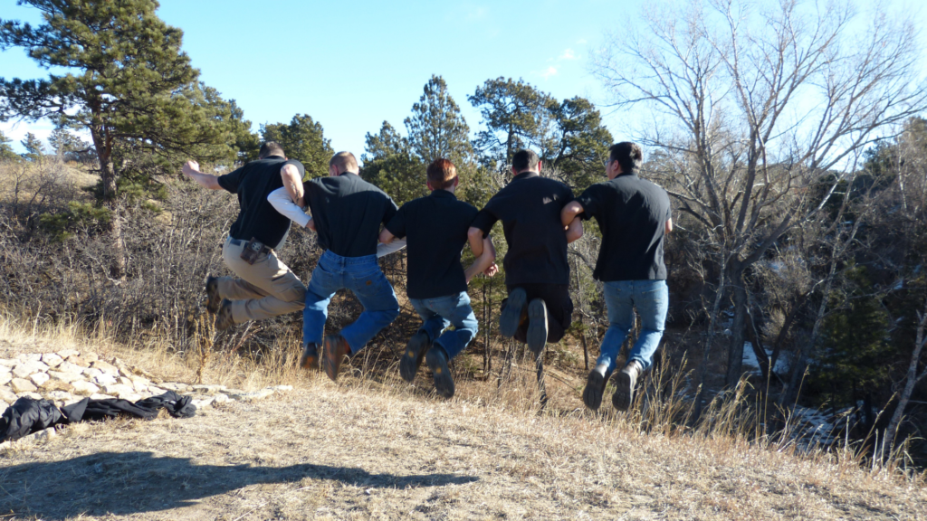 The Electric Way Electrician Team Celebrating
